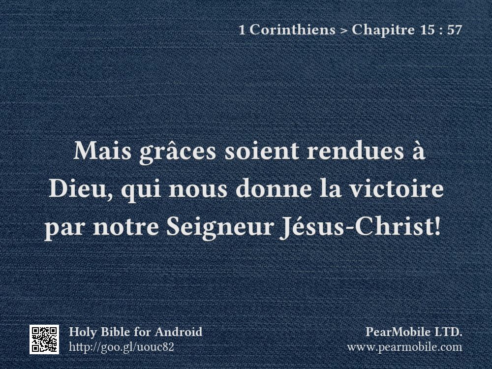 1 Corinthiens, Chapitre 15:57